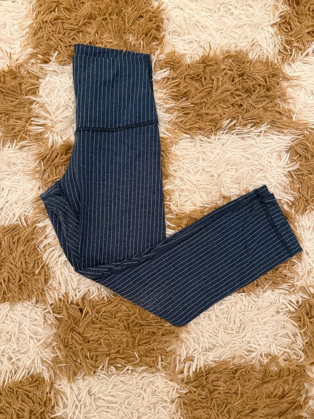 lululemon athletica Navy Pinstripe Leggings